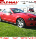 ford mustang 2012 red v6 gasoline 6 cylinders rear wheel drive automatic 45840