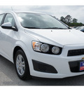 chevrolet sonic 2012 white hatchback ls gasoline 4 cylinders front wheel drive automatic 77090