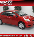 toyota yaris 2010 red sedan gasoline 4 cylinders front wheel drive automatic 91731
