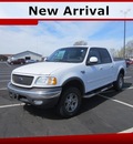 ford f 150 2002 white xlt fx4 gasoline 8 cylinders 4 wheel drive 4 speed automatic 56301