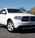 dodge durango 2011 white suv express gasoline 6 cylinders all whee drive shiftable automatic 61832