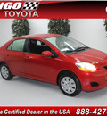 toyota yaris 2011 red sedan gasoline 4 cylinders front wheel drive automatic 91731