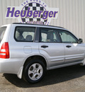 subaru forester 2004 platinum silver suv xs gasoline 4 cylinders all whee drive 5 speed manual 80905
