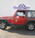 jeep wrangler 1998 red suv sport gasoline 6 cylinders 4 wheel drive automatic 80905