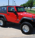 jeep wrangler 2007 red suv x gasoline 6 cylinders 4 wheel drive 6 speed manual 76018