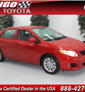 toyota corolla 2010 red sedan le gasoline 4 cylinders front wheel drive automatic 91731