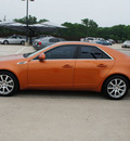 cadillac cts 2008 orange sedan gasoline 6 cylinders rear wheel drive automatic 76087