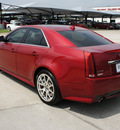 cadillac cts v 2009 red sedan gasoline 8 cylinders rear wheel drive automatic 76087