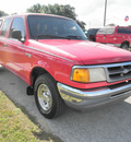 ford ranger 1996 red pickup truck xlt gasoline 6 cylinders rear wheel drive 4 speed with overdrive 32778