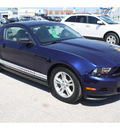 ford mustang 2011 dk  blue coupe v6 premium gasoline 6 cylinders rear wheel drive automatic 77388