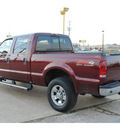 ford f 250 super duty 2004 maroon lariat diesel 8 cylinders 4 wheel drive automatic 77037