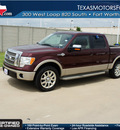 ford f 150 2010 royal red clearcoat king ranch flex fuel 8 cylinders 2 wheel drive automatic 76108