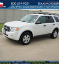 ford escape 2010 white suv xlt gasoline 4 cylinders front wheel drive automatic 76108