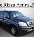 honda pilot 2005 lt  blue suv exl 4x4 gasoline 6 cylinders 4 wheel drive automatic with overdrive 60462