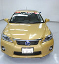 lexus ct200h 2011 yellow hatchback hybrid 4 cylinders front wheel drive automatic 91731