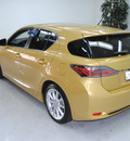 lexus ct200h 2011 yellow hatchback hybrid 4 cylinders front wheel drive automatic 91731