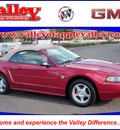 ford mustang 2004 dk  red 40th anni gasoline 6 cylinders rear wheel drive automatic with overdrive 55124