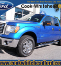 ford f 150 2012 blue xlt gasoline 6 cylinders 4 wheel drive automatic with overdrive 32401