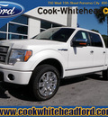 ford f 150 2012 white platinum flex fuel 8 cylinders 4 wheel drive automatic with overdrive 32401