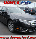 ford fusion 2012 black sedan sel gasoline 4 cylinders front wheel drive automatic 08753
