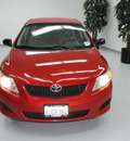 toyota corolla 2010 red sedan gasoline 4 cylinders front wheel drive automatic 91731