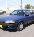toyota camry 1991 blue sedan deluxe gasoline 4 cylinders front wheel drive 5 speed manual 80229