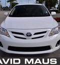 toyota corolla 2011 white sedan le gasoline 4 cylinders front wheel drive automatic 32771