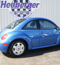 volkswagen new beetle 2001 bright blue coupe gls tdi diesel 4 cylinders front wheel drive automatic 80905