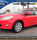 ford focus 2012 red sedan se flex fuel 4 cylinders front wheel drive automatic 32401
