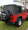 jeep wrangler 2006 red suv sport gasoline 6 cylinders 4 wheel drive 6 speed manual 98371