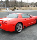 chevrolet corvette 2002 red coupe z06 hardtop gasoline v8 2 wheel drive manual 17972