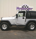 jeep wrangler 2003 bright silver suv sport gasoline 6 cylinders 4 wheel drive 5 speed manual 80905
