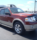 ford expedition 2008 orange suv eddie bauer gasoline 8 cylinders 2 wheel drive automatic with overdrive 28557
