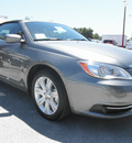 chrysler 200 convertible 2012 dk  gray touring flex fuel 6 cylinders front wheel drive automatic 34731