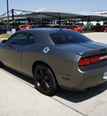 dodge challenger 2010 gray coupe r t gasoline 8 cylinders rear wheel drive automatic 76087