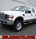 ford f 350 super duty 2008 white lariat 4x4 diesel 8 cylinders 4 wheel drive automatic 98371