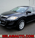 mazda cx 9 2010 black suv touring gasoline 6 cylinders all whee drive automatic 98371