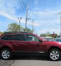 subaru outback 2011 red wagon 2 5i limited gasoline 4 cylinders all whee drive automatic 45324