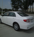 toyota corolla 2011 white sedan le gasoline 4 cylinders front wheel drive automatic 75503