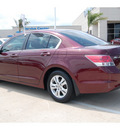 honda accord 2009 red sedan lx p gasoline 4 cylinders front wheel drive automatic 77065