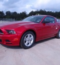 ford mustang 2013 red coupe gasoline 6 cylinders rear wheel drive 6 speed automatic 77388
