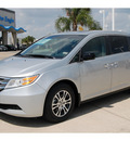 honda odyssey 2012 silver van ex l w dvd gasoline 6 cylinders front wheel drive automatic with overdrive 77065