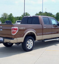 ford f 150 2012 brown lariat gasoline 6 cylinders 4 wheel drive automatic 62708