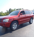 toyota highlander 2003 red suv gasoline 4 cylinders front wheel drive automatic 28557