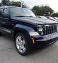 jeep liberty 2012 dk  blue suv jet edition gasoline 6 cylinders 2 wheel drive automatic 33157