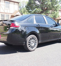 ford focus 2011 black sedan sport ses 5spd leather only25k gasoline 4 cylinders front wheel drive 5 speed manual 80012