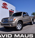 toyota tundra 2004 gold sr5 trd gasoline 8 cylinders rear wheel drive automatic 32771