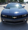 chevrolet camaro 2011 blue coupe gasoline 6 cylinders rear wheel drive automatic 76087