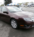 ford fusion 2011 maroon sedan se gasoline 4 cylinders front wheel drive automatic 13502