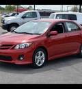 toyota corolla 2012 red sedan 2012 toyota corolla s a4 4dr sdn gasoline 4 cylinders front wheel drive 4 speed automatic 46219